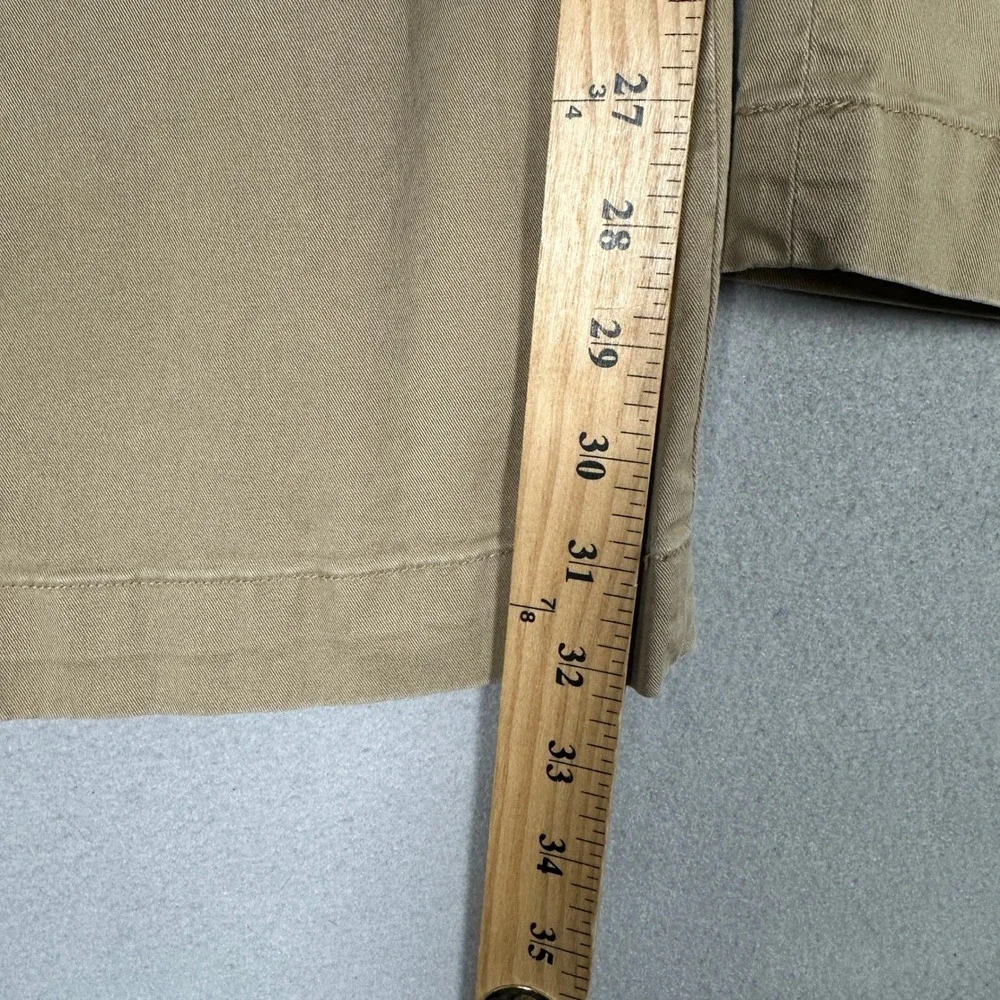 Polo Ralph Lauren Pants Men 34X32 Stretch Classic Fit Tan Khaki Chino Flat Front